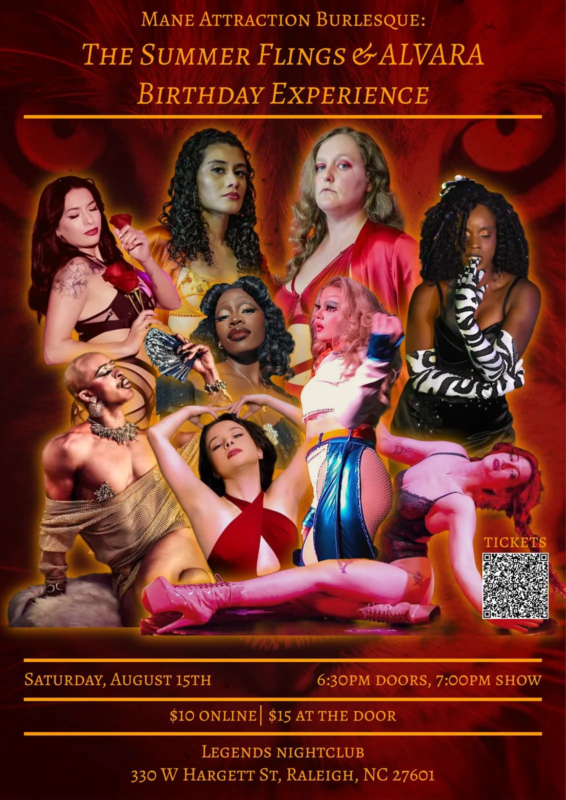 Mane Attraction Burlesque: The Summer Flings & ALVARA Birthday Experience