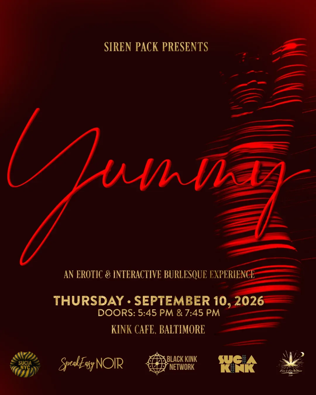 YUMMY by Siren Pack | Kinky Burlesque Dinner Show