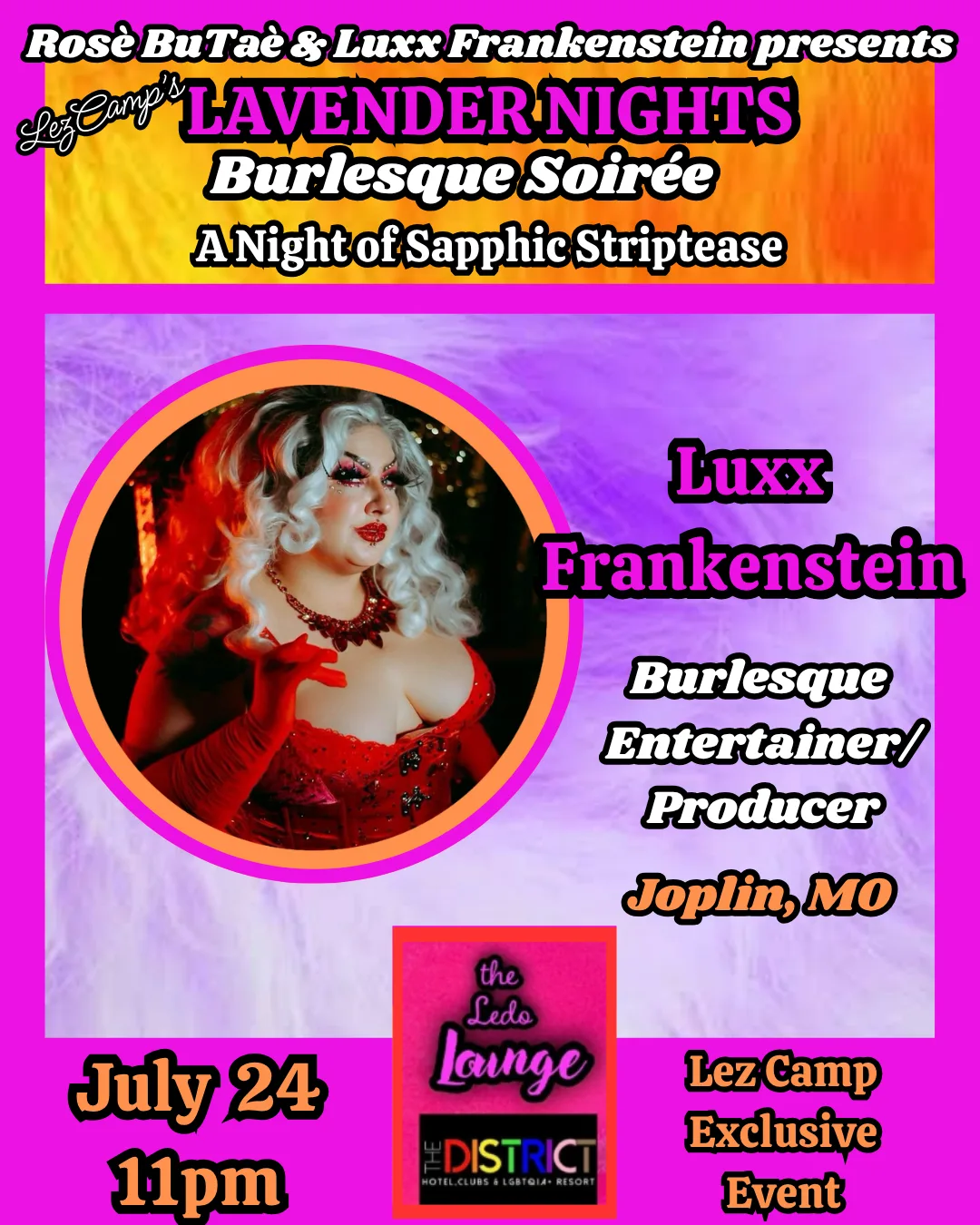 Lavender Nights Burlesque Soirée: A Night of Sapphic Striptease